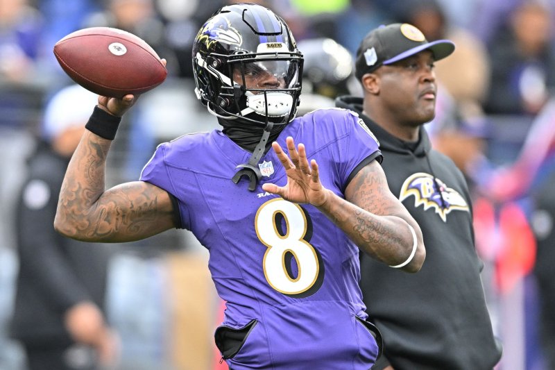 Baltimore Ravens quarterback Lamar Jackson, who 29 total touchdowns this season, was named the NFL MVP. File Photo by David Tulis/UPI