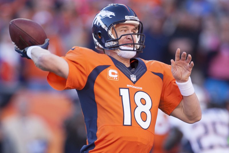 Denver Broncos QB Peyton Manning (File/UPI/Gary C. Caskey)