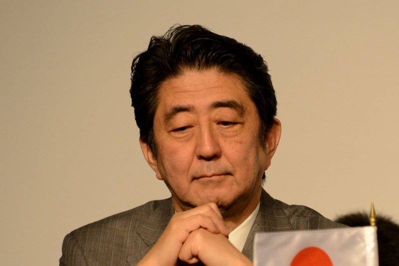Japanese Prime Minister Shinzo Abe has placed a priority in seeking a resolution to the issue of abduction of Japanese nationals by North Korean agents in the 1970s and 1980s.. Photo by Debbie Hill/UPI