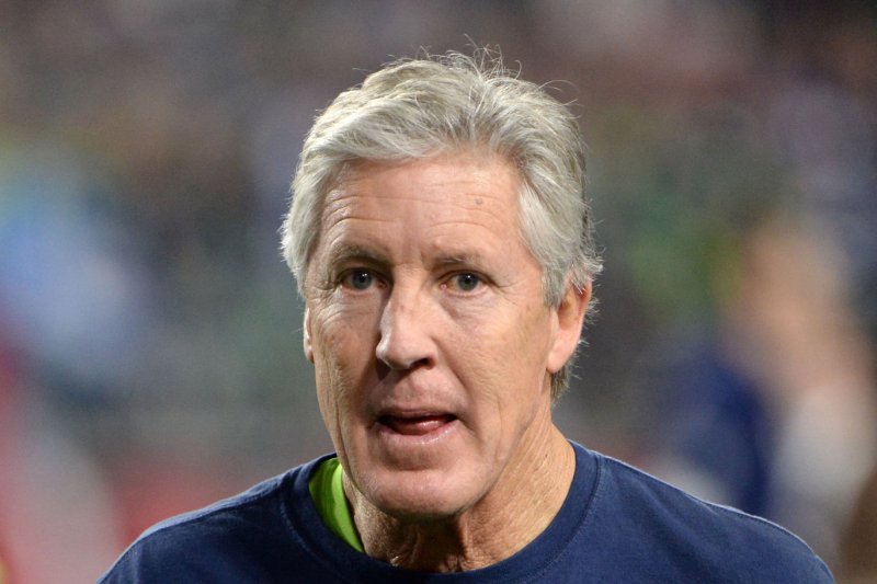 Seattle Seahawks head coach Pete Carroll believes his 2016 team is reminiscent of the 2013 group that won a Super Bowl.. Photo by Art Foxall/UPI