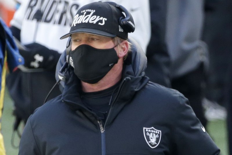 The NFL Players Association wants the league to release all email communications it reviewed as part of an investigation into the Washington Football Team, including those involving former Las Vegas Raiders head coach Jon Gruden. File Photo by John Angelillo/UPI | <a href="/News_Photos/lp/e17c35b6d292573a4bc6445d3df4c4cb/" target="_blank">License Photo</a>