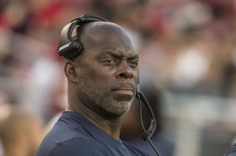Detroit Lions offensive coordinator Anthony Lynn, shown Aug. 29, 2019, joined the Lions in 2021 after serving as head coach of the Los Angeles Chargers for four seasons. File Photo by Terry Schmitt/UPI