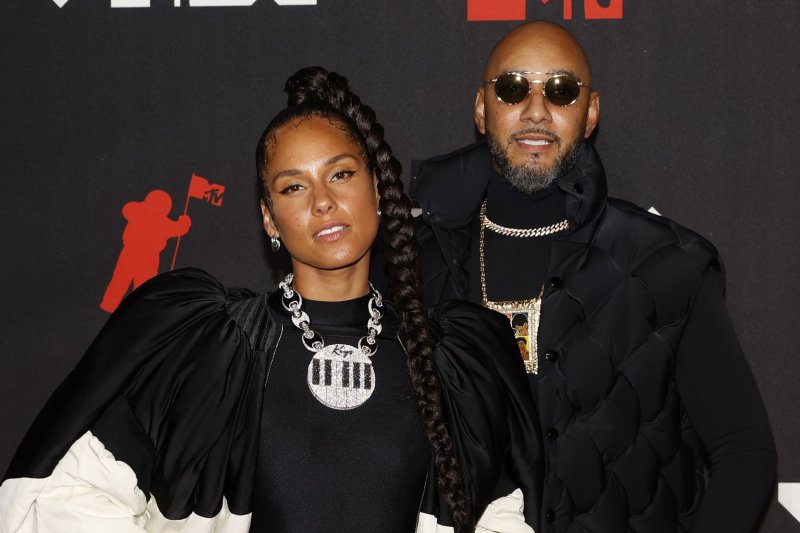 Alicia Keys (L), and her husband, Swizz Beatz, star together in Keys' new music video for "Best of Me." File Photo by John Angelillo/UPI | <a href="/News_Photos/lp/601bf4381d3995fa4abe0e1fe6c5c9b3/" target="_blank">License Photo</a>