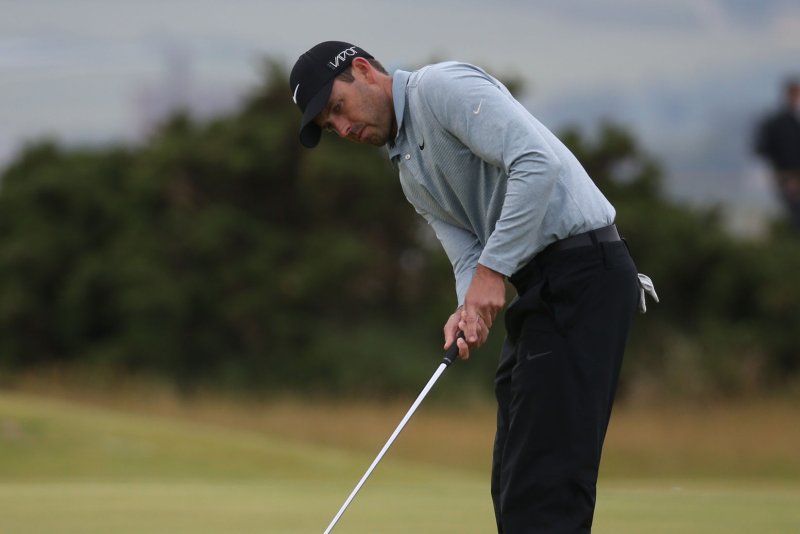 South Africa's Charl Schwartzel was one of three tied for the lead at the FedEx St. Jude Classic. File photo by Hugo Philpott/UPI