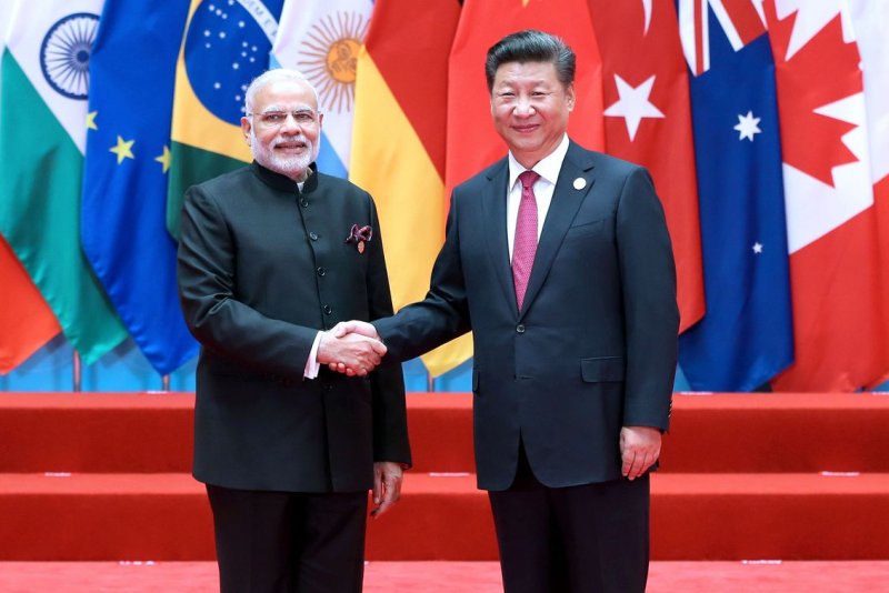 Indian Prime Minister Narendra Modi (L) and Chinese President Xi Jinping are scheduled to attend a regional summit in Uzbekistan next week and could have their one-on-one discussion in years. File Photo by Ma Zhancheng/UPI