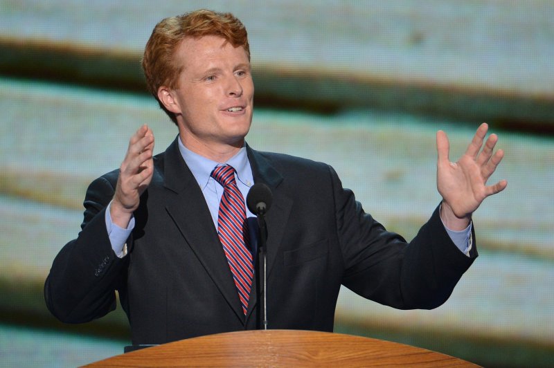 The Biden administration announced the appointment Monday of former House Rep. Joe Kennedy III to the role of special envoy to Northern Ireland for economic affairs. File Photo by Kevin Dietsch/UPI