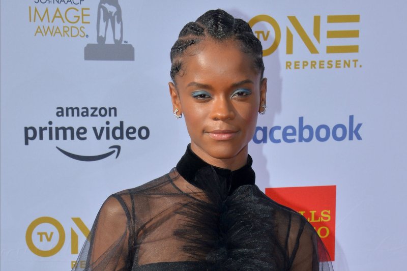 Letitia Wright's "Black Panther: Wakanda Forever" is the No. 1 movie in North America this weekend. File Photo by Jim Ruymen/UPI
