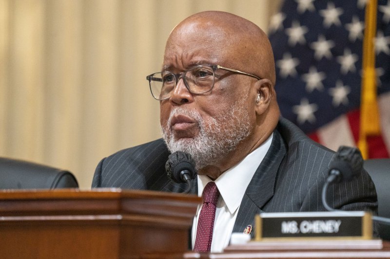 Rep. Bennie Thompson, D-Miss., speaks during the House select committee investigating the Jan. 6 attack on the U.S. Capitol's seventh public hearing at the U.S. Capitol in Washington on July 12. File Photo by Ken Cedeno/UPI | <a href="/News_Photos/lp/be9f40dc3db07a3ed440eb57838a24bd/" target="_blank">License Photo</a>