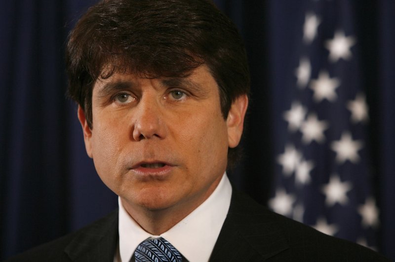On December 9, 2008, federal agents arrested Illinois Gov. Rod Blagojevich on corruption charges in a scheme involving the sale of Illinois' open Senate seat vacated by President-elect Barack Obama. File Photo by Brian Kersey/UPI