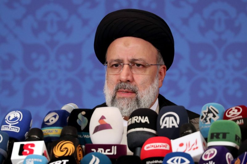 Iran's new president, Ebrahim Raisi speaks during a press conference in Tehran on June 21. Photo by Maryam Rahmanian/UPI