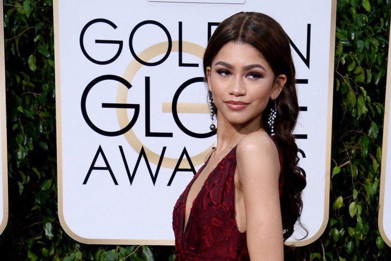 Zendaya at the Golden Globe Awards on January 10. The actress discussed self-image in a recent interview. File Photo by Jim Ruymen/UPI