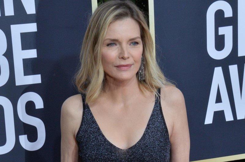 Michelle Pfeiffer posted photos on Instagram of what she looks like after a pickleball game went awry this week. File Photo by Jim Ruymen/UPI