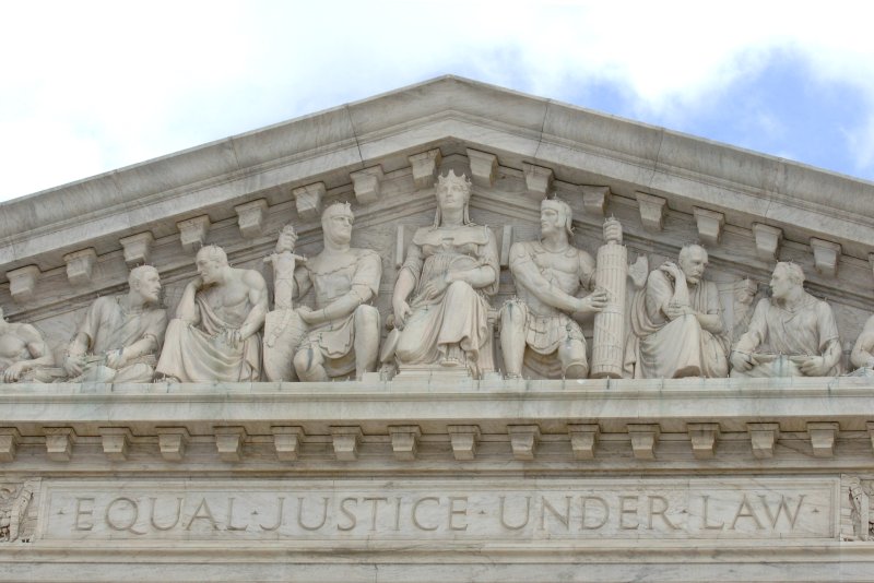 A majority of Supreme Court justices appeared sympathetic to a fired former high school coach who held post-game prayers on the football field. File Photo by Kevin Dietsch/UPI