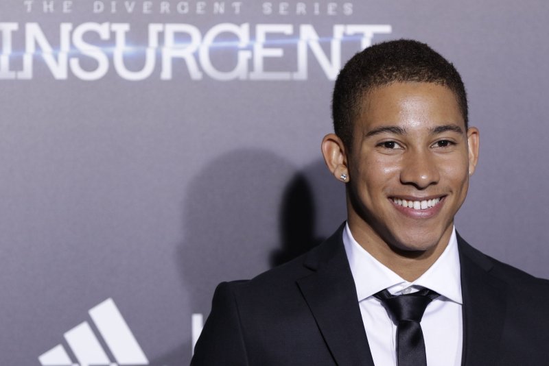 Keiynan Lonsdale attends the New York premiere of "The Divergent Series: Insurgent" on March 16, 2015. The actor confirmed he likes both "girls" and "guys" after spending years "ashamed" of his sexuality. File Photo by John Angelillo/UPI