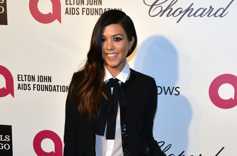 Kourtney Kardashian arrives for the Elton John AIDS Foundation Academy Awards Viewing Party at West Hollywood Park in Los Angeles on March 2, 2014. File photo by Christine Chew/UPI