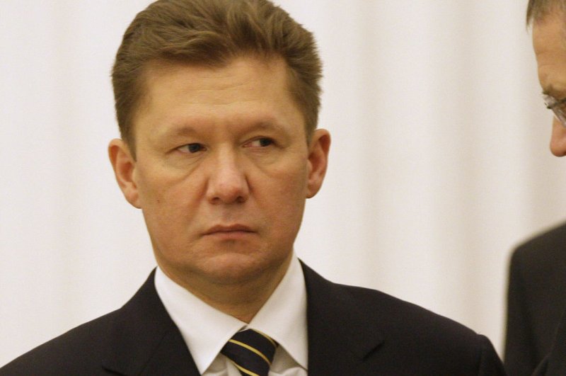 Gazprom Chairman Alexei Miller says Ukraine has extra time to settle its gas debt. (UPI Photo/Anatoli Zhdanov) | <a href="/News_Photos/lp/ec1fc003ca2abe899ba1e9594cbb3a28/" target="_blank">License Photo</a>