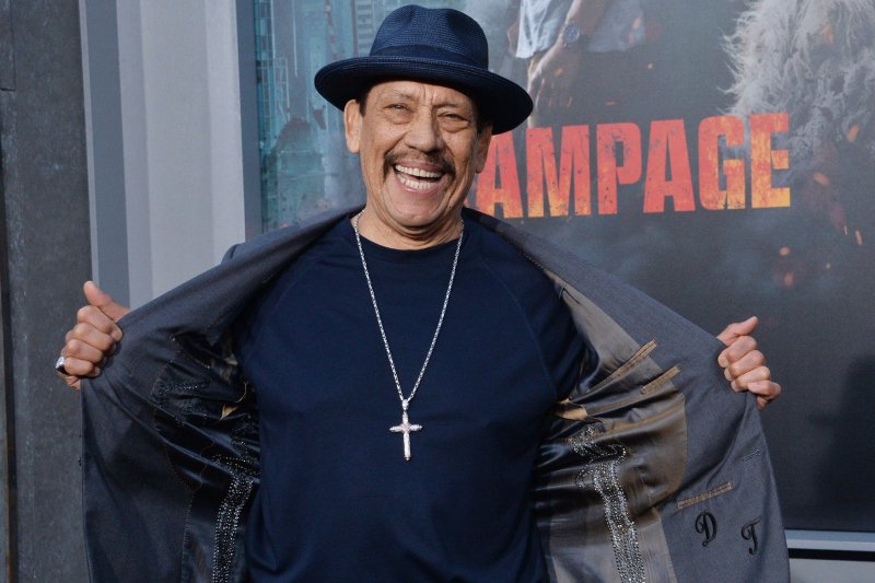 Danny Trejo was honored Wednesday night for his memoir, "Trejo: My Life of Crime, Redemption and Hollywood." File Photo by Jim Ruymen/UPI