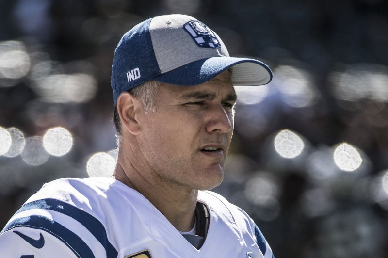 Indianapolis Colts kicker Adam Vinatieri will undergo surgery on his left knee but plans to continue playing next season. File Photo by Terry Schmitt/UPI