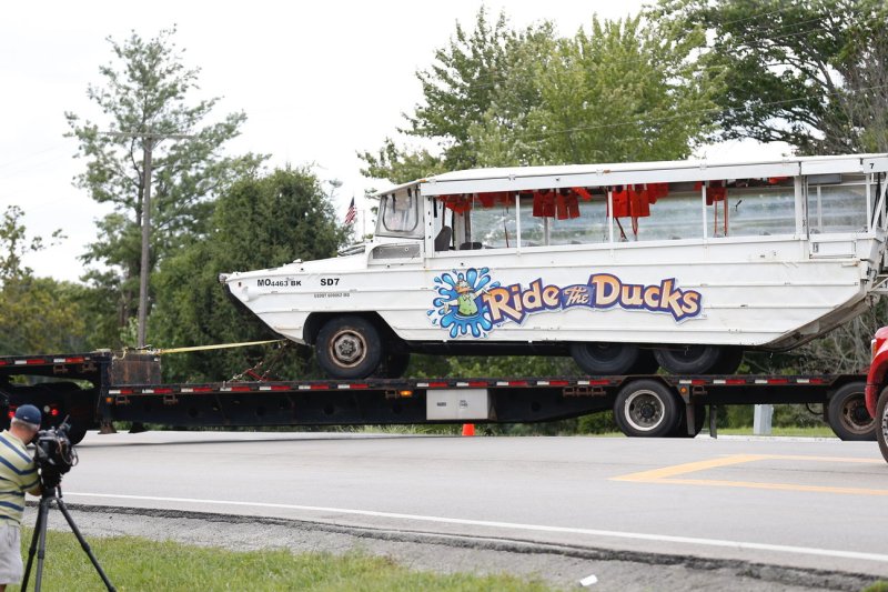 Two captains of Ride the Ducks tour boats, one of which sank and killed 17 people in July, have been targeted in a criminal investigation, according to federal court documents field Wednesday. Pool Photo by Nathan Papes/News-Leader/UPI | <a href="/News_Photos/lp/ab837825df1b35f52d9b4d115ef7b1eb/" target="_blank">License Photo</a>