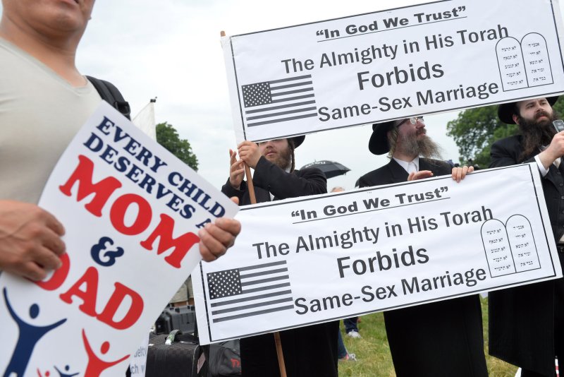 Protesters rally against same-sex marriage on Capitol Hill in Washington, D.C. (File/UPI/Kevin Dietsch)