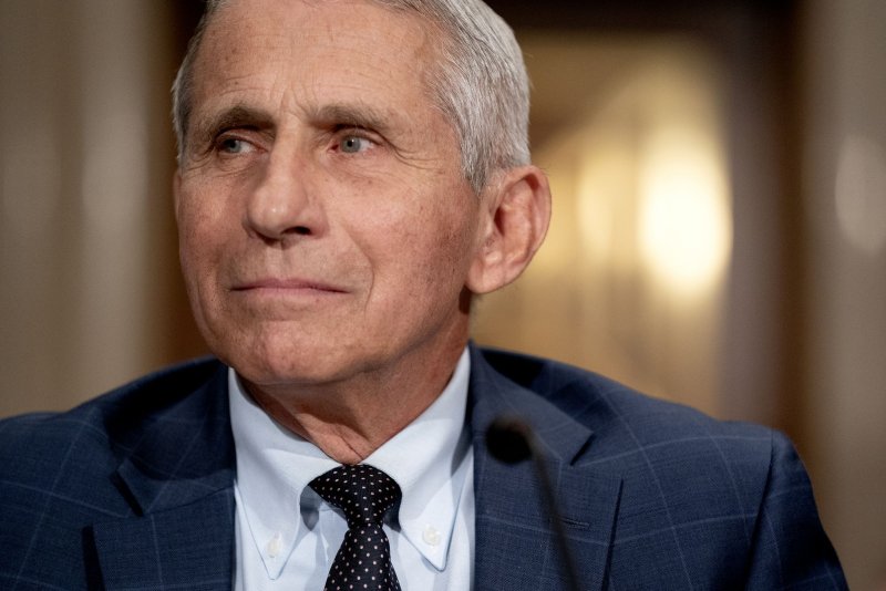 Dr. Anthony Fauci on Sunday said he hopes the FDA will grant COVID-19 vaccines full approval this month, adding they could empower local enterprises to mandate inoculations. Pool Photo by Stefani Reynolds/UPI | <a href="/News_Photos/lp/20f9650a753e1564b76748a1865e8e42/" target="_blank">License Photo</a>