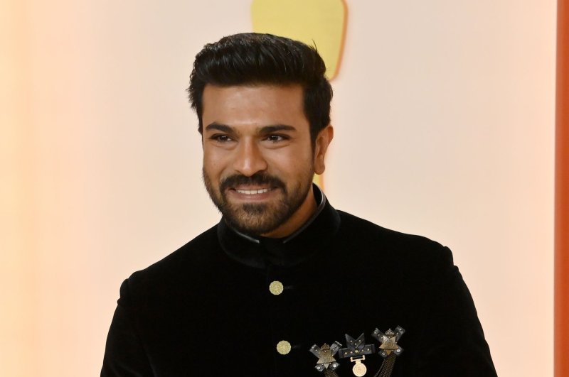 Ram Charan attends the 95th annual Academy Awards in Los Angeles in March. The star of "RRR" announced his new movie "Game Changer" directed by Shankar Shanmugam. Photo by Jim Ruymen/UPI