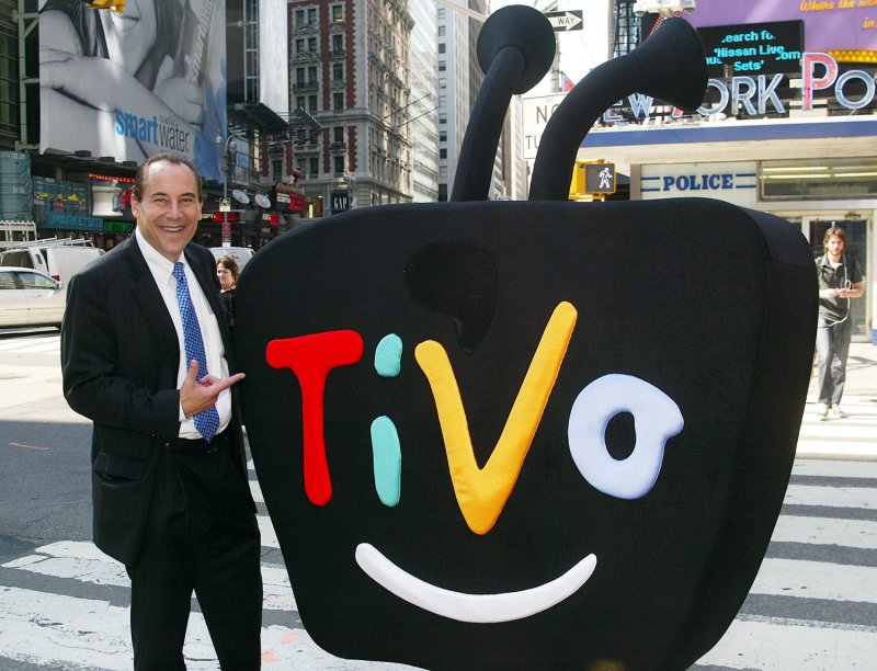 TiVo CEO Tom Rogers takes part in the opening bell ceremonies at the NASDAQ in New York on July 25, 2007. (UPI Photo/Laura Cavanaugh)