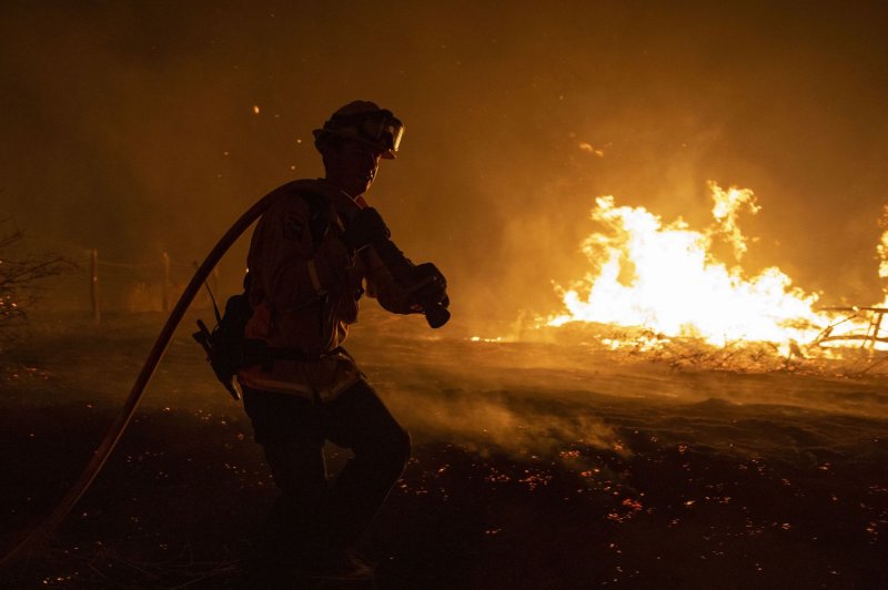 Researchers identified a direct and significant relationship between the number of fires fought and a-fib risk. File Photo by Peter DaSilva/UPI
