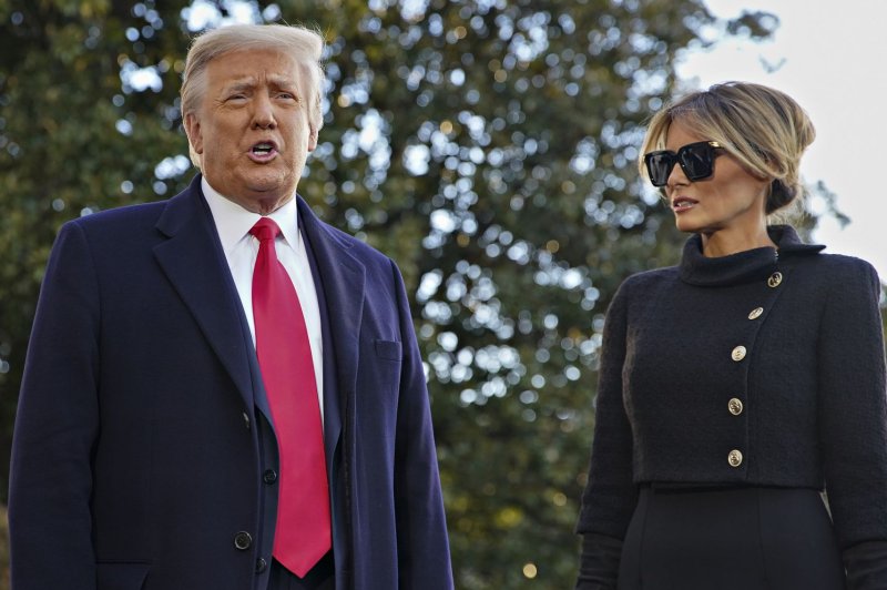 Donald Trump's Save America PAC will help fund portraits of the former president and first lady Melania Trump for the National Portrait Gallery, according to the Smithsonian. File pool photo by Al Drago/UPI