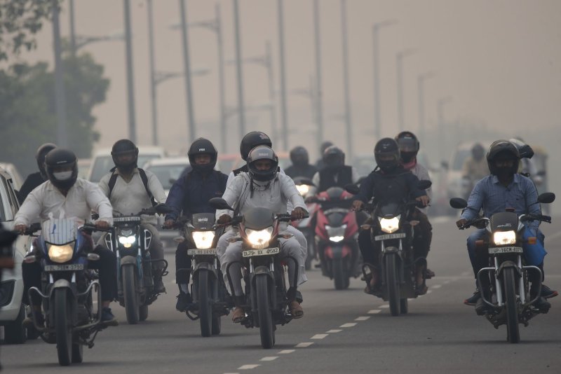 Researchers in Spain and Germany found that the COVID-19 vaccines were less effective for people exposed to consistent air pollution. File Photo by Abhishek/UPI