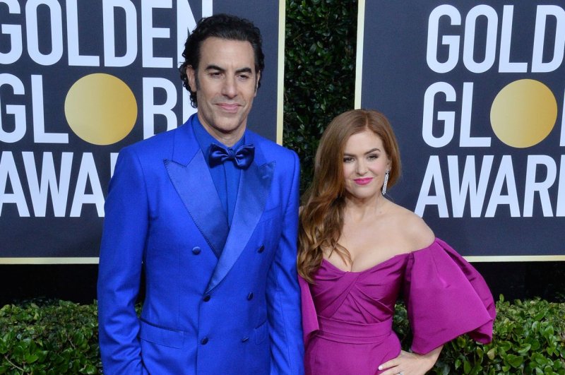 Isla Fisher posted a tribute to her husband, "Borat" star Sacha Baron Cohen, on his 50th birthday. File&nbsp;Photo by Jim Ruymen/UPI