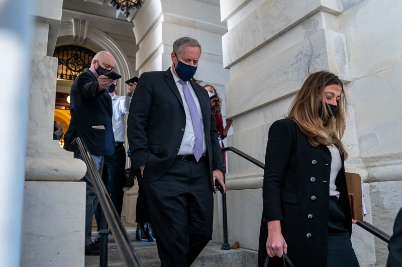 White House Chief of Staff Mark Meadows will not face voter fraud charges, North Carolina's Attorney General said on Friday. File Photo by Ken Cedeno/UPI