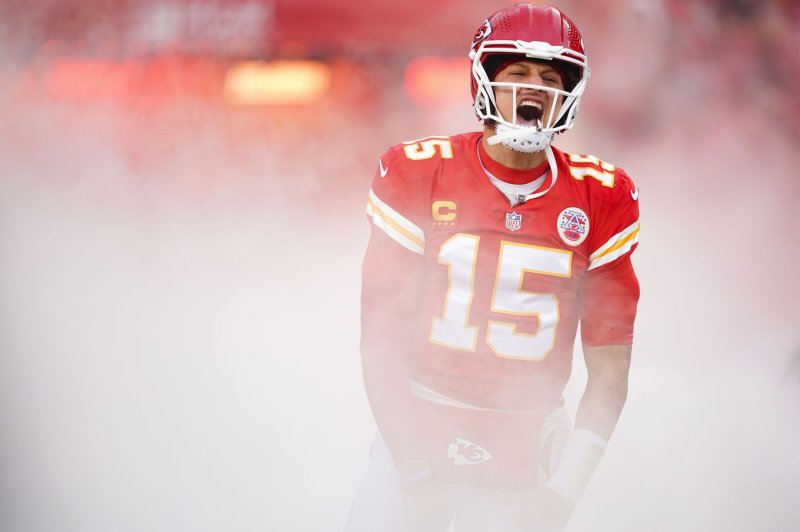 Quarterback Patrick Mahomes, who led the NFL in passing touchdowns and yards this season, will lead the Kansas City Chiefs in the AFC Championship game against the Cincinnati Bengals on Sunday in Kansas City, Mo. Photo by Kyle Rivas/UPI
