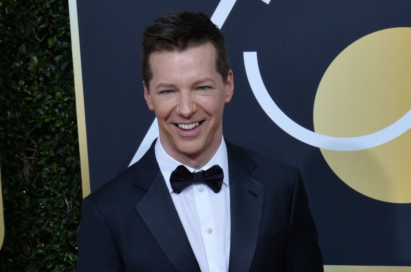 Sean Hayes reunited with former "Will &amp; Grace" co-star Eric McCormack on Thursday. File Photo by Jim Ruymen/UPI