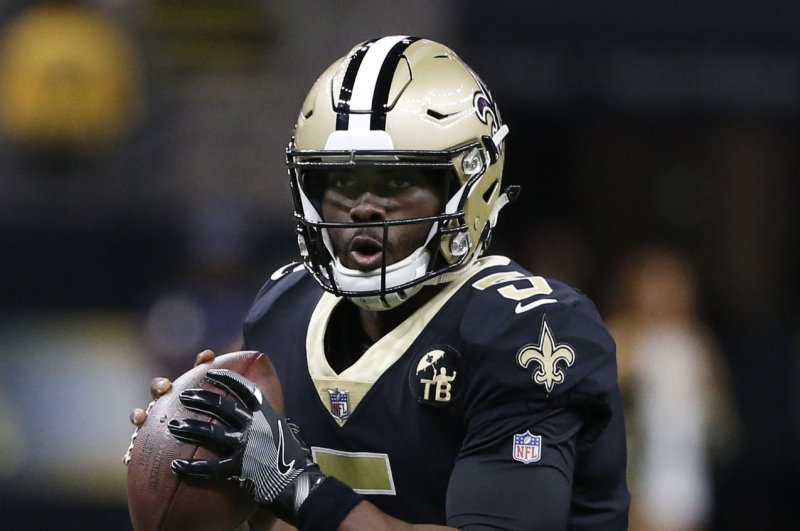Former New Orleans Saints quarterback J.T. Barrett started 44 games over four seasons with the Ohio State Buckeyes. File Photo by AJ Sisco/UPI | <a href="/News_Photos/lp/49c647ddd05e3de42ef486660522d34a/" target="_blank">License Photo</a>