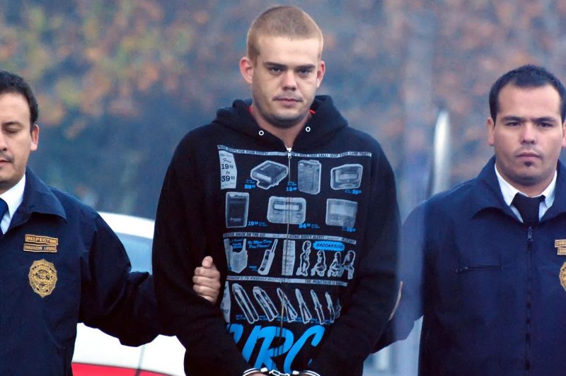 Dutch convicted murderer Joran van der Sloot, extradited from Peru, pleaded not guilty Friday to fraud and extorting the mother of Natalee Holloway. Van der Sloot was suspected but never charged in the 2005 disappearance of Natalee Holloway in Aruba. File Photo by Dinko Eichin/UPI