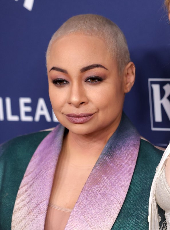 Raven-Symoné attends the 34th annual GLAAD Media Awards ceremony at the Beverly Hilton Hotel in California on March 30. The actor turns 38 on December 10. File Photo by Greg Grudt/UPI