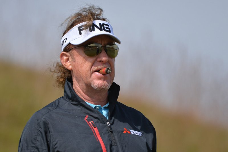 Miguel Angel Jimenez edged the field by four strokes to win the 2022 Cologuard Classic on Sunday in Tucson. File Photo by Kevin Dietsch/UPI | <a href="/News_Photos/lp/88d0a83e66d0f22d42697fac997c8df8/" target="_blank">License Photo</a>