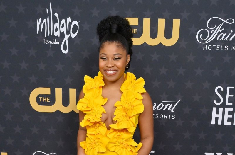 Dominique Fishback attends the 28th annual Critics' Choice Awards in Los Angeles on January 15, 2023. She is the star of the Prime Video series "The Swarm" which Donald Glover co-created. File Photo by Jim Ruymen/UPI