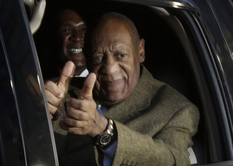 A federal judge in Massachusetts dismissed a defamation case filed against Bill Cosby, pictured, after he denied a rape allegation by Katherine McKee through his lawyer in a letter to the New York Daily News in 2014. File photo by John Angelillo/UPI