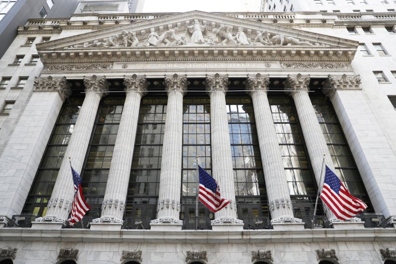 The Dow Jones Industrial Average gained 416 points Wednesday as recession fears eased and strong corporate earnings buoyed stocks. File Photo by John Angelillo/UPI | <a href="/News_Photos/lp/4599a218731f529730860620cf2768eb/" target="_blank">License Photo</a>