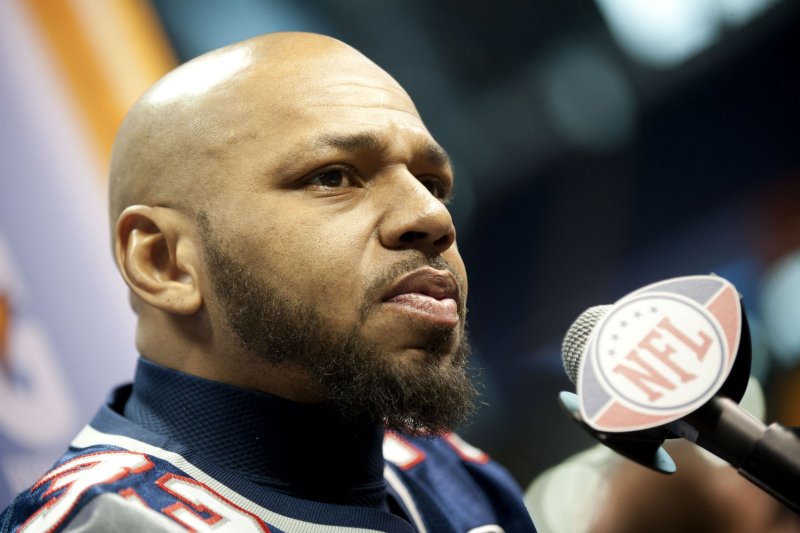 Former New England Patriots running back Kevin Faulk, shown Jan. 31, 2012, played 13 years with the organization and won three Super Bowl titles. File Photo by Kevin Dietsch/UPI | <a href="/News_Photos/lp/0fe1da8e677e9a619384fda8da73f755/" target="_blank">License Photo</a>