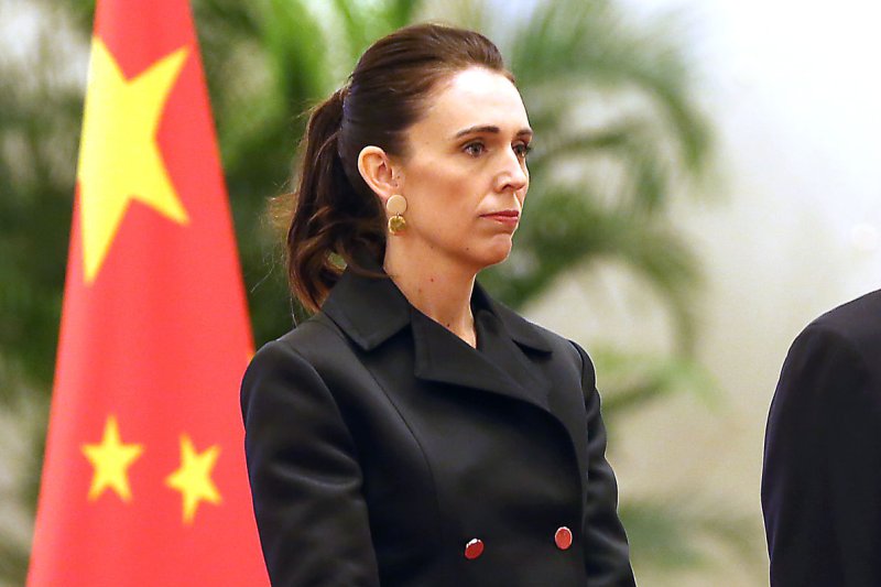 New Zealand Prime Minister Jacinda Ardern, shown here in a ceremony last week, helped usher in new gun laws in Parliament Wednesday. Photo by Stephen Shaver/UPI | <a href="/News_Photos/lp/e92f649c2513cd5090b68a97df21e6a5/" target="_blank">License Photo</a>