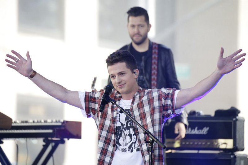 Charlie Puth performs on NBC's "Today" show at Rockefeller Center in New York City in 2017. File Photo by John Angelillo/UPI | <a href="/News_Photos/lp/4c8ad5398eba0591bd2fa00cabc4addd/" target="_blank">License Photo</a>
