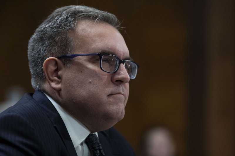 The Senate confirmed Thursday acting EPA acting administrator Andrew Wheeler to the permanent post. File Photo by Alex Edelman/UPI | <a href="/News_Photos/lp/b203b909ecd764078f1ab517ff6f2e5f/" target="_blank">License Photo</a>