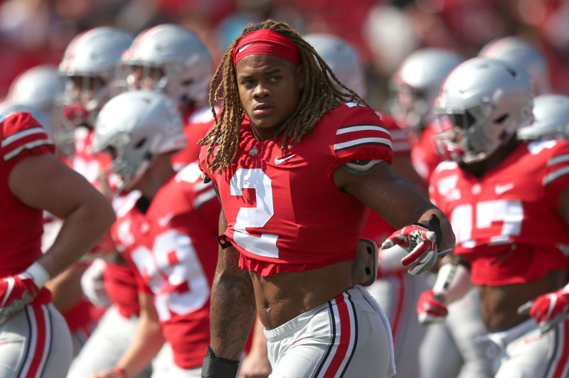 Former Ohio State Buckeye defensive end Chase Young had a nation-leading 16.5 sacks in 2019. File Photo by Aaron Josefczyk/UPI