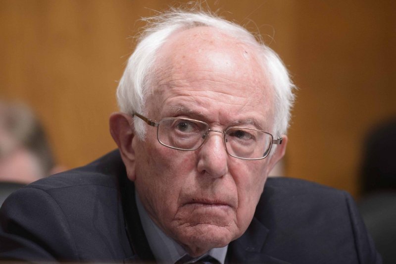 Sen. Bernie Sanders, I-Vt., on Wednesday called on President Joe Biden to enact a clause in the 14th Amendment to raise the debt ceiling and avoid the United States defaulting in the coming days. File Photo by Bonnie Cash/UPI