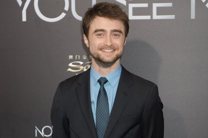Daniel Radcliffe arrives at the "Now You See Me 2" world premiere on June 6, 2016 in New York City. Radcliffe has discussed returning as Harry Potter in the future stating, "It would depend on the script." File Photo by Bryan R. Smith | <a href="/News_Photos/lp/21212712aeb14c074588092ad2fda522/" target="_blank">License Photo</a>