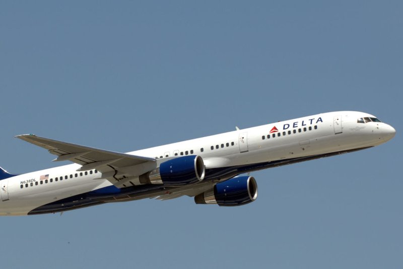 Authorities in New Orleans said a man was arrested after he cut himself and a flight attendant after a Delta Air Lines plane landed there. File Photo by John Dickerson/UPI