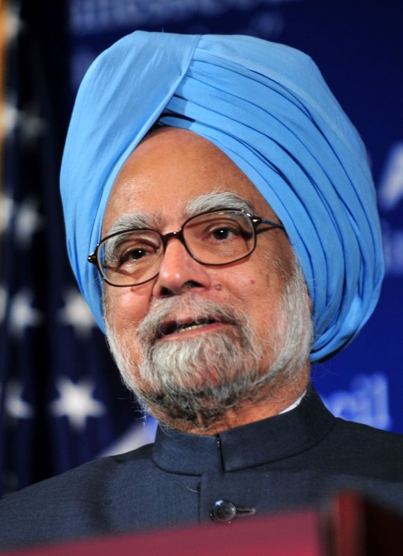 Indian Prime Minister Manmohan Singh. UPI/Kevin Dietsch